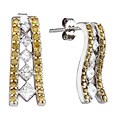 14k White Gold and 1ct TDW Diamond Earrings