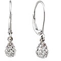 14k White Gold 1/3ct TDW Diamond Drop Earrings