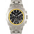 CAT Men's Stainless Steel Yellow Accent Watch