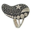 Sterling Silver 'Starfish Sands' Ring (Indonesia)