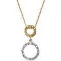 14k Gold Natural Yellow and White Diamond Necklace (H-I, I2)