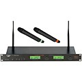 Pyle Dual UHF PLL LCD Wireless Microphone System
