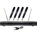 PylePro 4 Mic VHF Wireless Microphone System