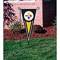 Pittsburgh Steelers 34-inch Yard Pennant Flag with Stand