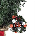 Cincinnati Bengals NFL Christmas Wreath Ornament