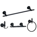 Danze Tiburon Black Satin 4-piece Bath Accessory Set