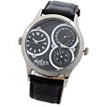 Akribos XXIV 'Quasar' Men's Dual Time Watch