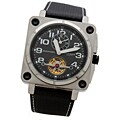 Akribos XXIV 'Monaco' Automatic Dual Time Watch
