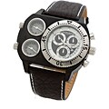 Akribos XXIV 'Time Machine' Triple Time Zone Watch