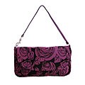 Hurley 'Gabby' Floral Purple and Black Clutch
