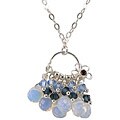 Sterling Silver Crystal and Quartz Necklace