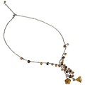 Sterling Silver Crystal and FW Pearl Necklace (4 mm)