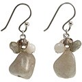 Sterling Silver Mother of Pearl and Gemstone Earrings