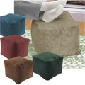 Sueded Cube Ottoman/ Footstools