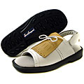 Sandbaggers Kiltie II Ladies' Tan on White Golf Shoes
