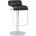Hollywood Black Leatherette Chrome-plated Barstool