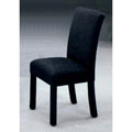 Rolled Back Black Parson Chairs (Set of 2)