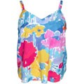 Jam's World Women's V-neck Floral Splash Camisole