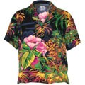 Jam's World Women's Hibiscus Forest Camp Shirt