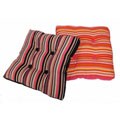 Striped 24-inch Boxed Floor Pillow
