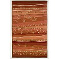 Hooked Coral Reef Wool Rug (8' x 11')