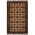 Hand-woven Kaleidoscope Kilim Rug (5' x 8')