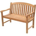 Teak Oval Back Bench