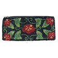 'Red Hibiscus' Beaded Handbag (Indonesia)
