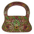 'Emerald Sparkle' Silk Handbag (India)