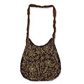 'Wine Garden' Silk Handbag (India)
