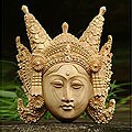 'Legong Keraton Dancer' Wood Mask (Indonesia)