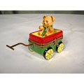 Limoges Teddy Bear and Wagon Keepsake Box