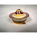Limoges Hand-painted Cream Puff Keepsake Box