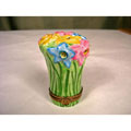 Limoges Hand-painted Floral Bouquet Keepsake Box