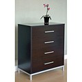 Modern 4-drawer Wood/ Metal Chest