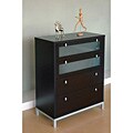 Modern 4-drawer Wood/ Metal Chest