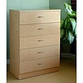 Modern 5-drawer Wood Chest