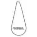 14k White Gold Overlay 30-inch Cobra Necklace