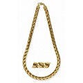 14k Yellow Gold Overlay 20-inch Pharaoh Chain