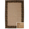 Renaissance Feather Border Area Rug (6'6 x 9'3)