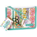 Debbie Macomber Floral Stripe See-through Bag