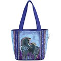 Laurel Burch Indigo Horses Medium Tote