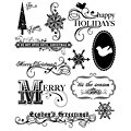 Autumn Leaves 'A Rhonna Christmas' Clear Stamps
