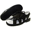 Sandbaggers Kiltie Black Lizard Golf Sandals