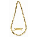 14k Yellow Gold Overlay 30-inch Triple Tie Chain