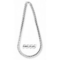 14k White Gold Overlay 36-inch Fancy S-link Chain