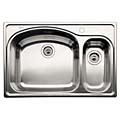 Blanco Stainless Steel Drop-in 1-1/2 Bowl Kitchen Sink