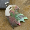 Silver Mother of Pearl Eagle Pendant (Indonesia)