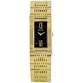 Seiko Women's Black Dial Gold Tone Watch