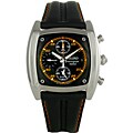 Seiko Men's Chronograph Leather Strap Watch